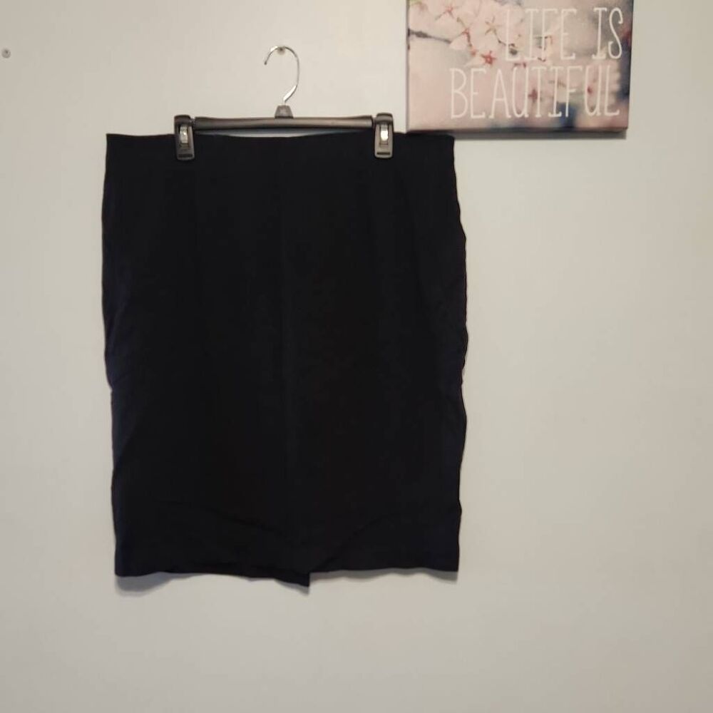 Lane Bryant Size 18 Black Pencil Skirt